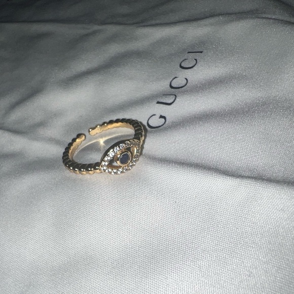 Adjustable evil eye ring - Picture 3 of 5
